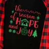 Jesus Christmas Pjs Family Set The Reason Of Hope And Joy Black Red