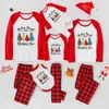 Christmas PJs Family Rocking Around The Xmas Trees Red