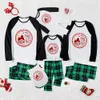 Candy Cane Gnome Christmas Pjs Matching Green White