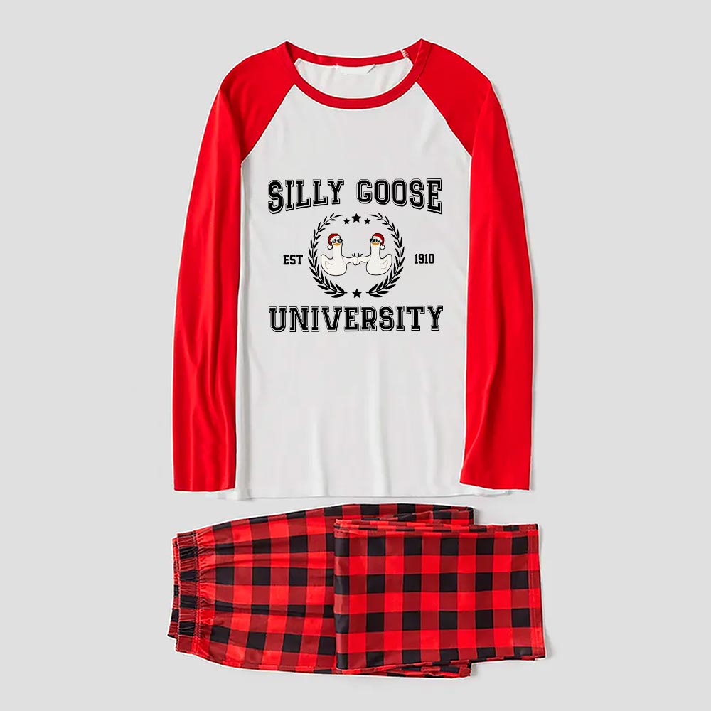 Funny Goose Friends Christmas PJs Matching Sets Red White
