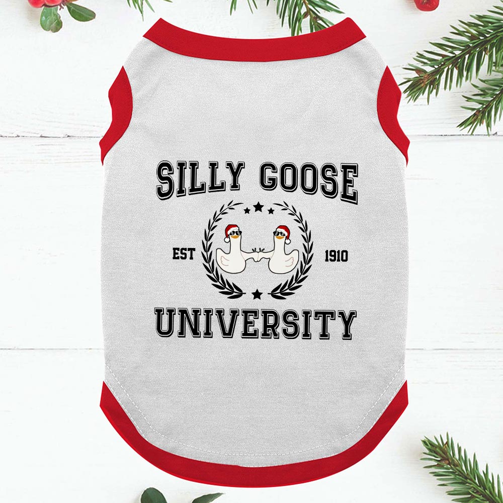 Funny Goose Friends Christmas PJs Matching Sets Red White