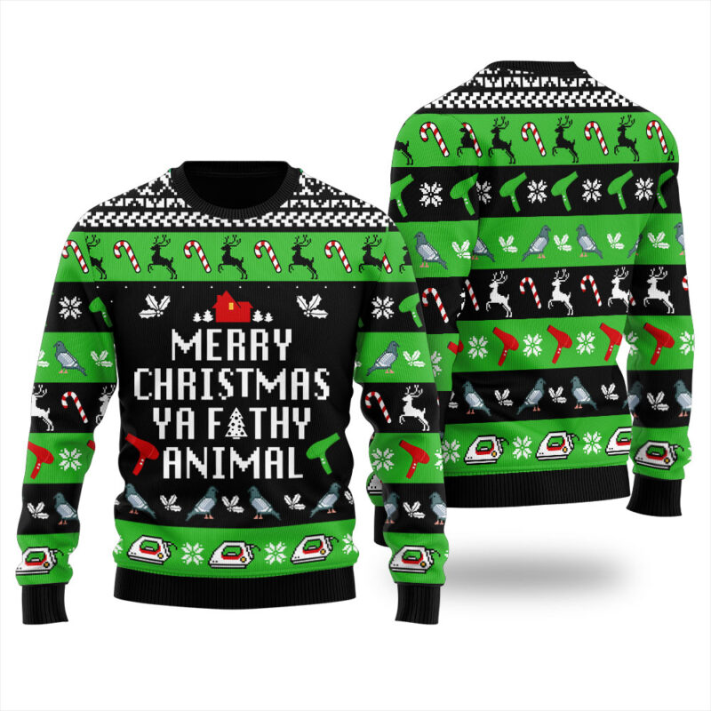 Funny Saying Ya Filthy Animal Christmas Sweater Men