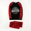 Holiday PJ Sets Saying Naughty List Club Black Red