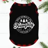 Holiday PJ Sets Saying Naughty List Club Black Red