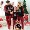Penguin Pyramid Cute Matching Christmas Pajamas Black
