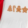 Matching Gingerbread Cookie Christmas Pajamas Whole Family Red