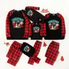 Holiday Coffee Obsessed Pajamas For The Family Black Red - variant image 1