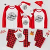 Plaid Family Christmas Pajamas Print Xmas Trees Red - variant image 1