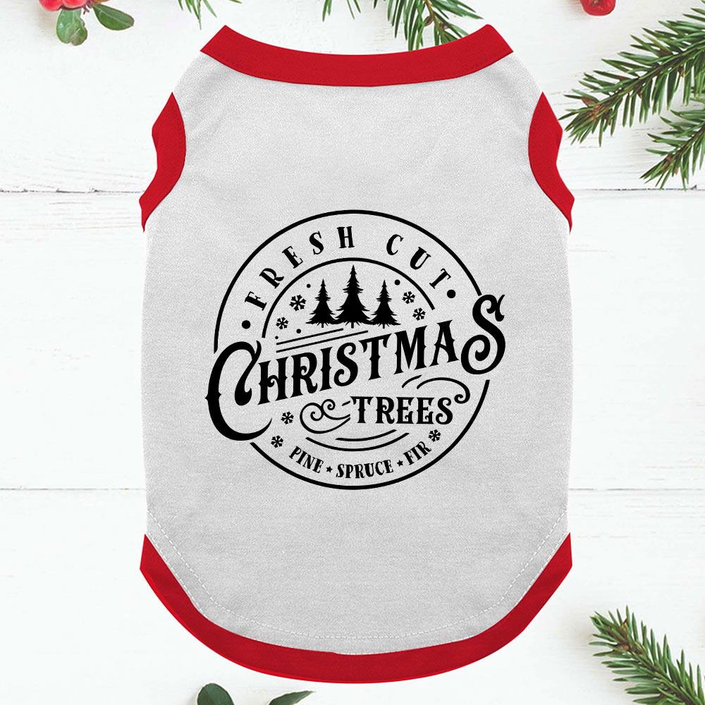 Plaid Family Christmas Pajamas Print Xmas Trees Red