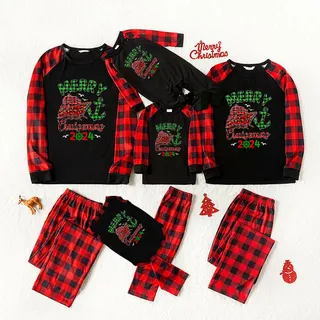 Matching Family Cruise Christmas Pajamas With Dog Black 2024