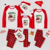 Holiday Cruise Matching Family Pajamas Red Plaid 2023 - variant image 1