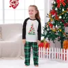 Dinosaur Tree Christmas Pajama Sets Green And White