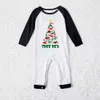 Dinosaur Tree Christmas Pajama Sets Green And White