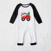 Red Truck With Xmas Tree Christmas Matching Pajamas Green