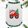 Red Truck With Xmas Tree Christmas Matching Pajamas Green