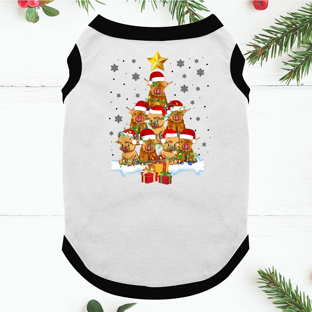 Funny Family Pajamas Christmas Tree With Cow