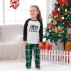 2023 Reindeer Family Pjs Christmas Green Plaid