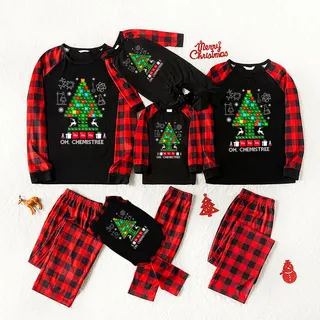 Unique Oh Chemist Tree Pajamas For Family Christmas Black