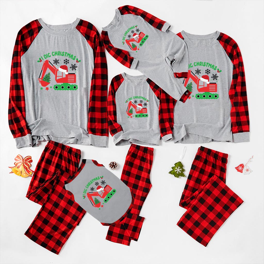 I Dig Christmas Matching Xmas Pajamas Family And Dog