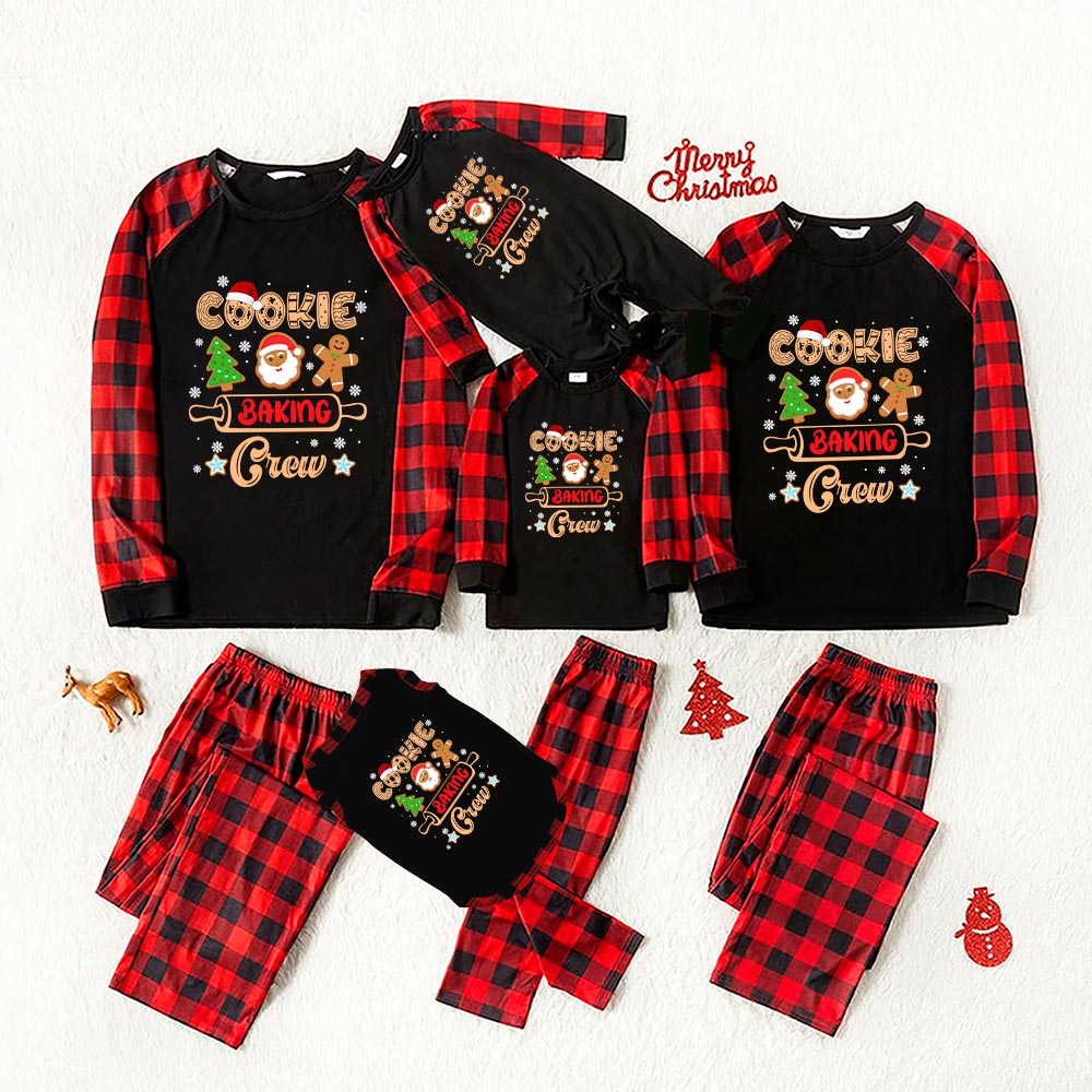 Funny Gingerbread Matching Pjs Christmas With Cookie Crew Black - variant image 1