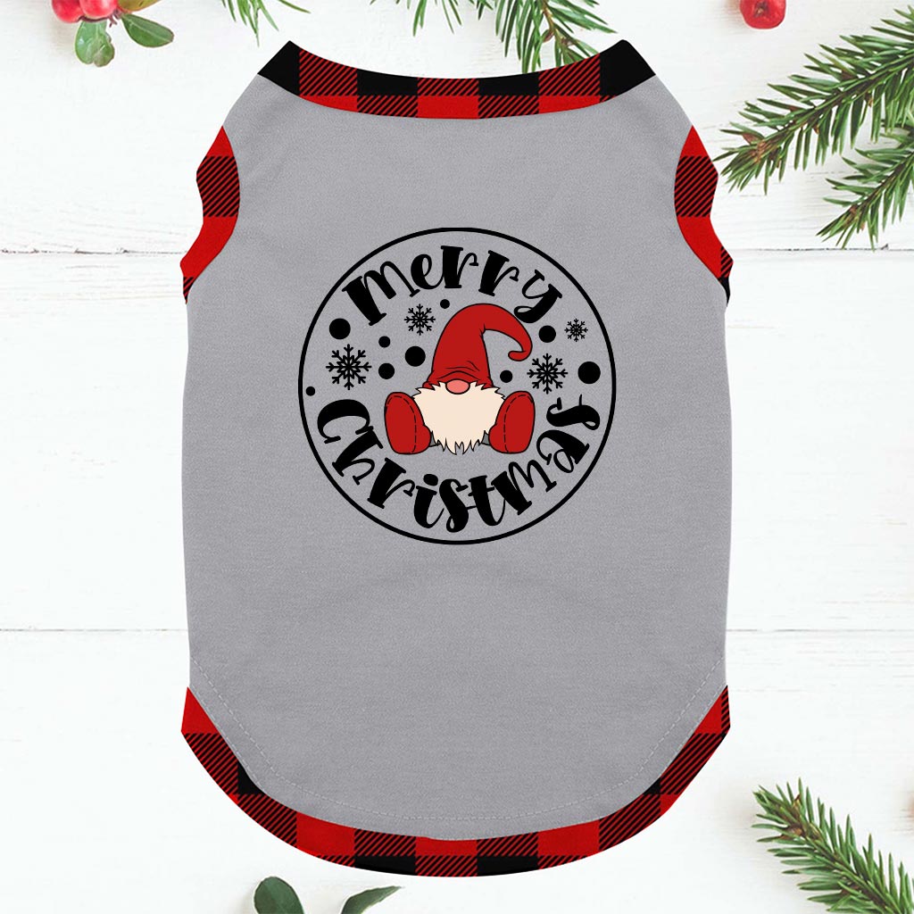 Gnome Festive Xmas Pajamas Saying Merry Christmas