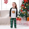 Pumpkin Thanksgiving Family Pjs Thankful And Blessed Green Plaid