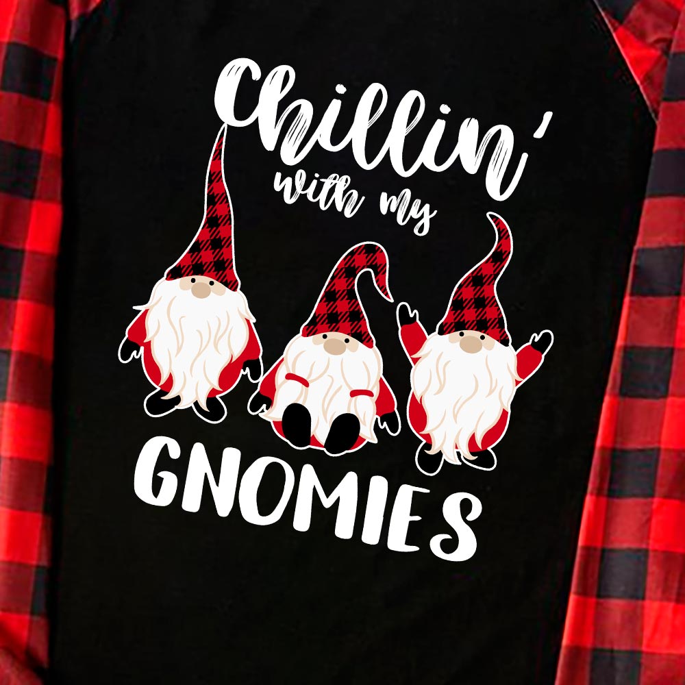 Laughing Gnome Matching Christmas Pajamas For Families Black Classic