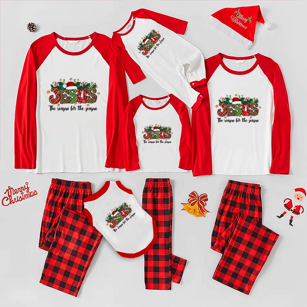 Xmas Family Pjs The Reason For The Season Unique Red