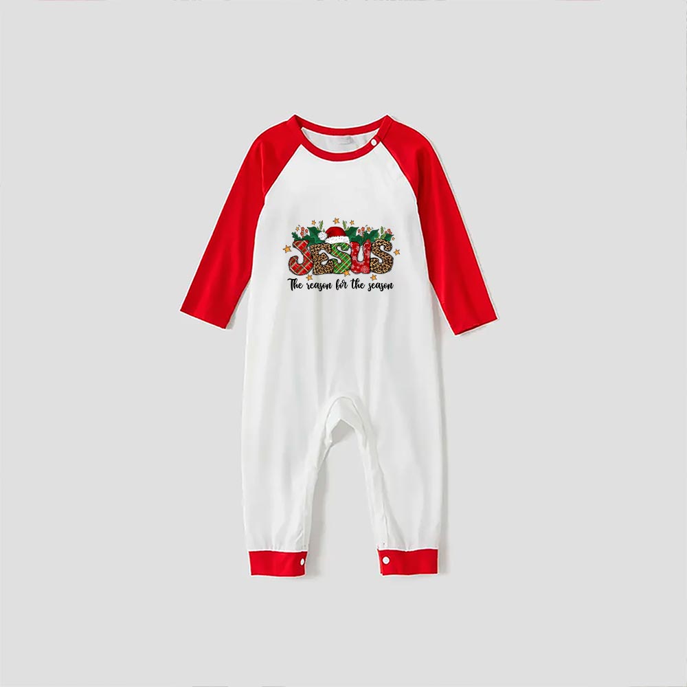 Xmas Family Pjs The Reason For The Season Unique Red