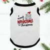 Hippopotamus Matching Christmas Pajama Set White Black