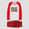 Feliz Navidad Family Matching Pajamas Christmas Red White