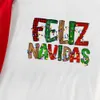 Feliz Navidad Family Matching Pajamas Christmas Red White