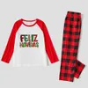 Feliz Navidad Family Matching Pajamas Christmas Red White
