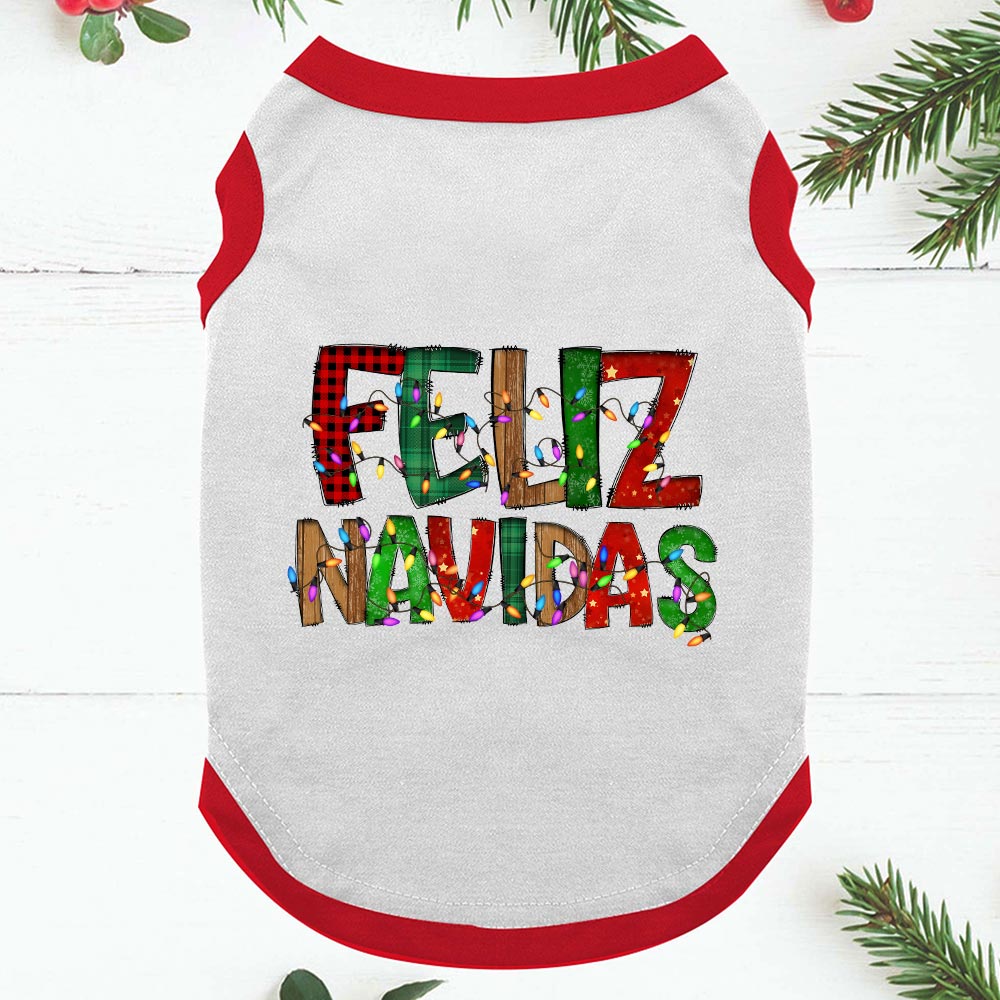 Feliz Navidad Family Matching Pajamas Christmas Red White