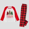 Family Xmas Pjs Colorful Christmas Tree Funny Saying Red