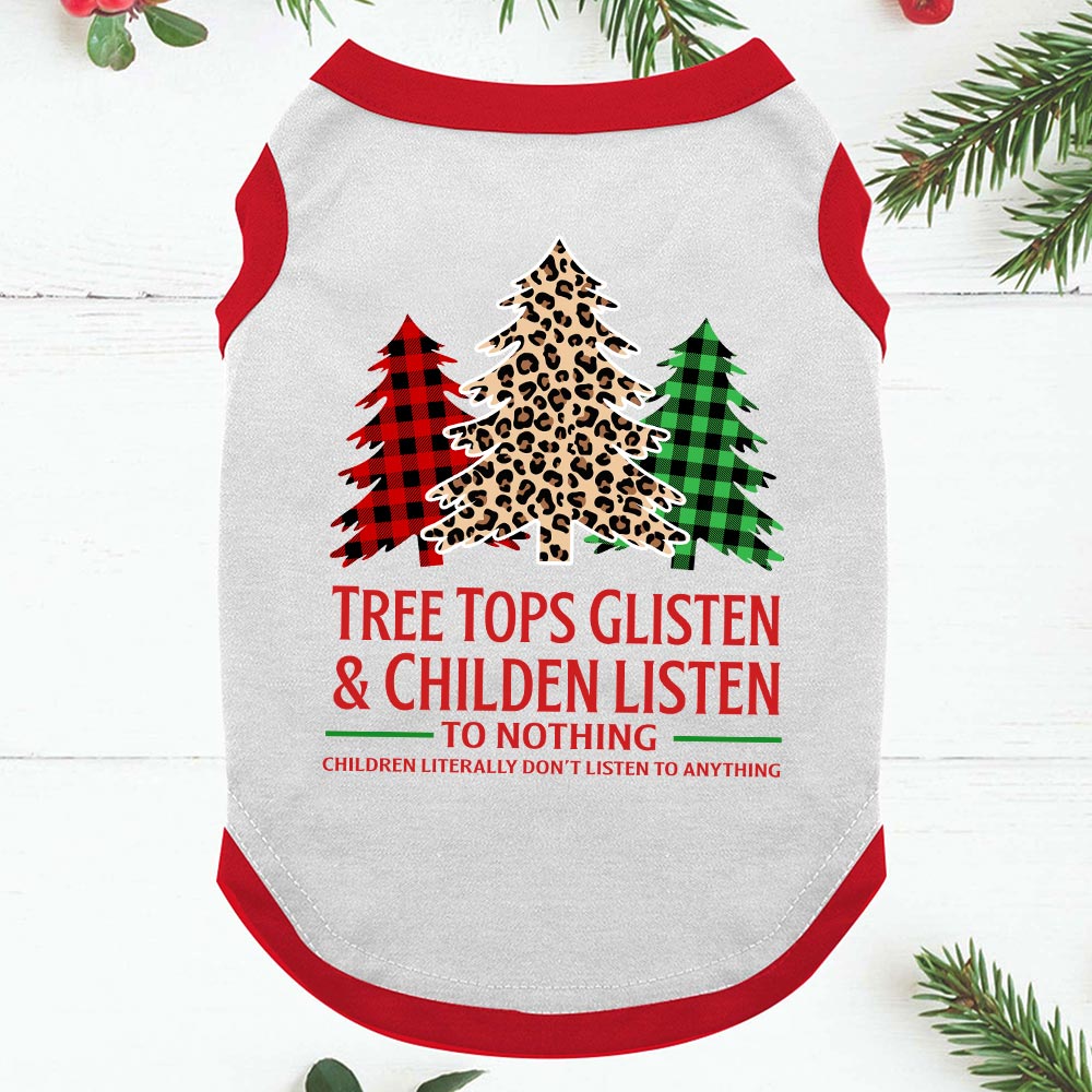 Family Xmas Pjs Colorful Christmas Tree Funny Saying Red
