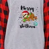 Lazy Sloth Warm Christmas Pajamas For Family Gray
