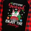 Cute Family Christmas Jammies Gnome On Red Truck