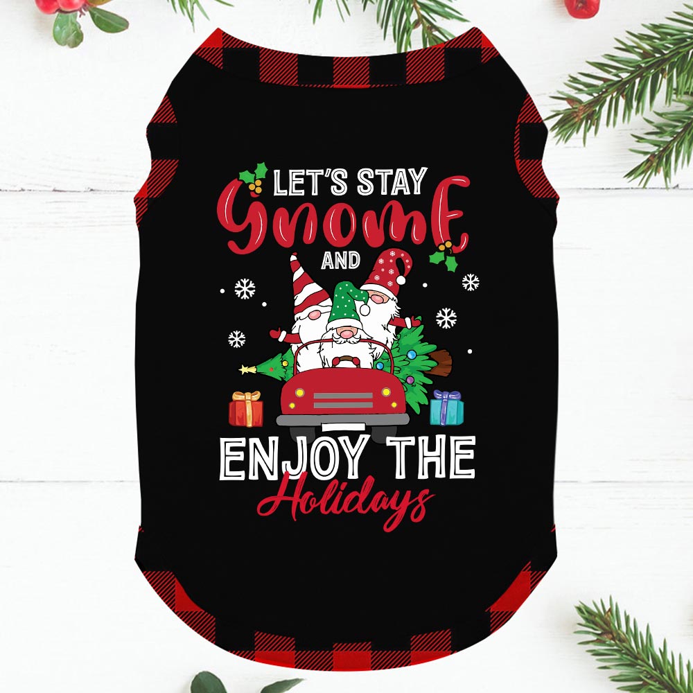 Cute Family Christmas Jammies Gnome On Red Truck