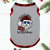 Santa Hos Matching Christmas Pajamas With Dog Gray