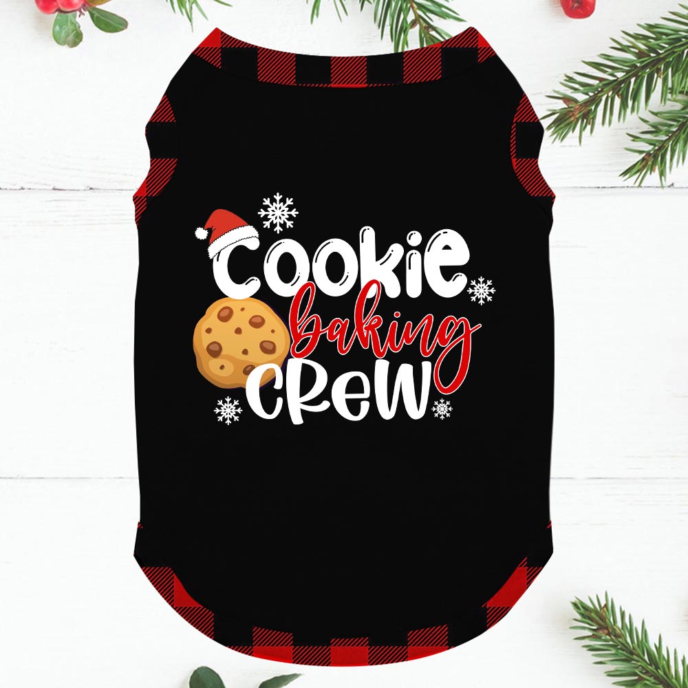 Gingerbread Cookie Pajamas With Santa Hat Black And Red