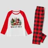 Coffee Matching Family Pajamas With Christmas Tree Red