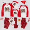 Coffee Matching Family Pajamas With Christmas Tree Red