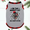On The Naughty List Matching Christmas Family Gray