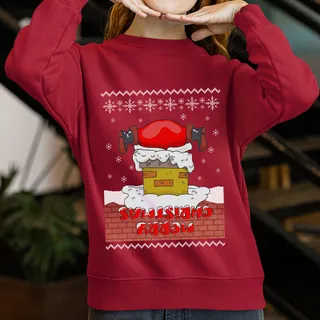 Upside Down Merry Christmas Ugly Christmas Sweater For Women