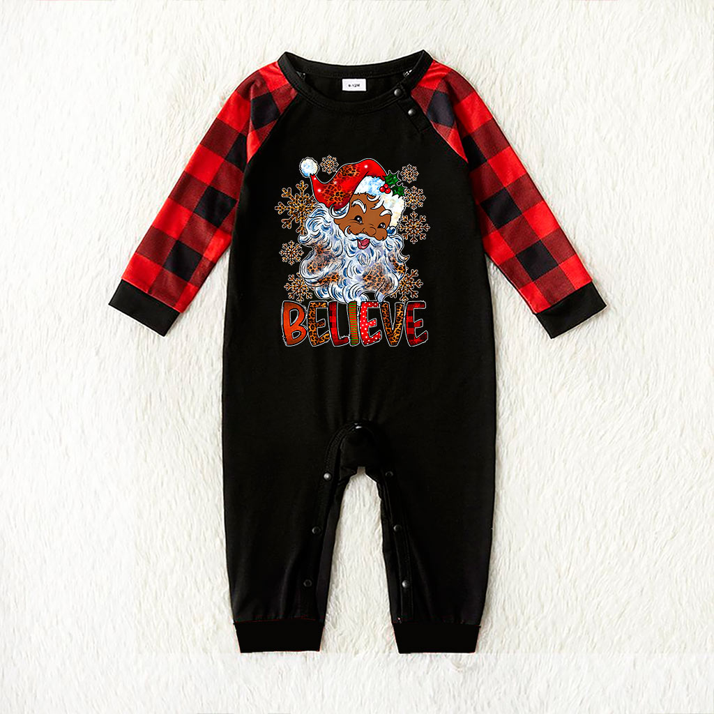 Family Christmas Pjs Happy Black Santa Africa American