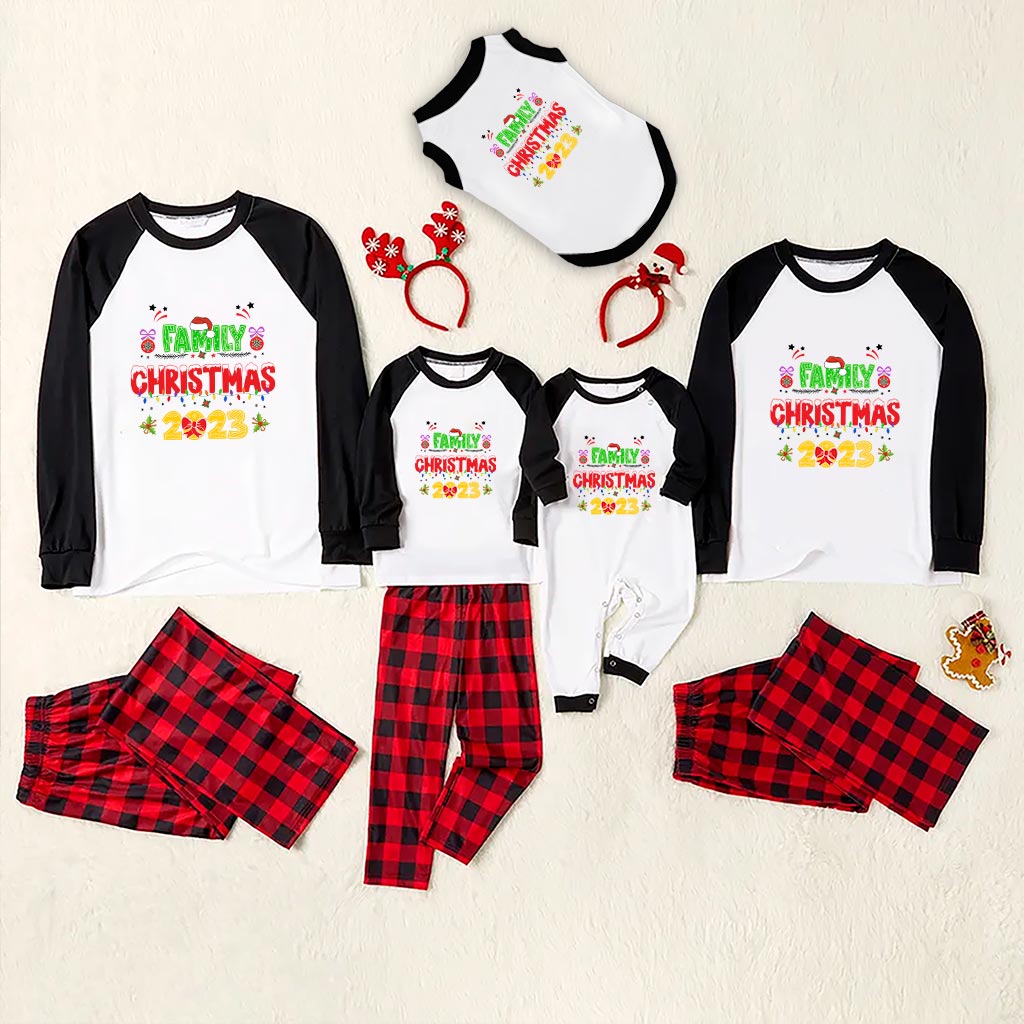 Adorable Christmas Pajamas For Adults And Kids 2023 - variant image 1