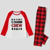Festive Cousin Crew Christmas Pajamas Red And White