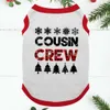Festive Cousin Crew Christmas Pajamas Red And White