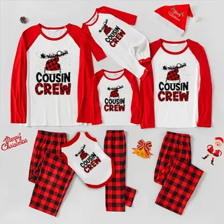 Festive Cousin Crew Christmas Pajamas